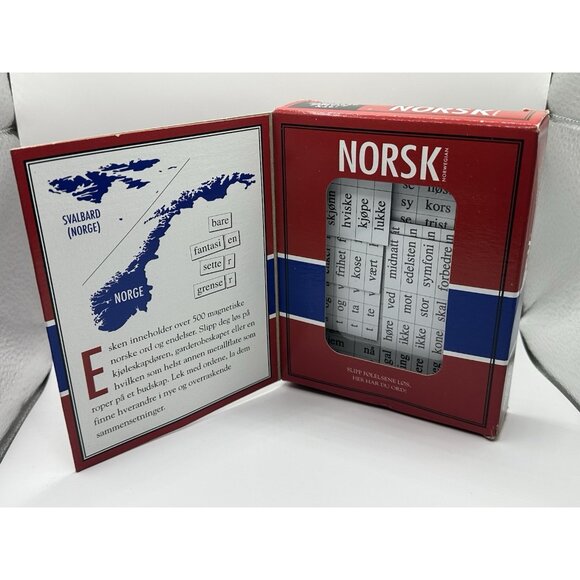Norsk Magnetic Poetry Kit Norwegian Norse for your Refrigerator Door Decor #3052 - Picture 5 of 5